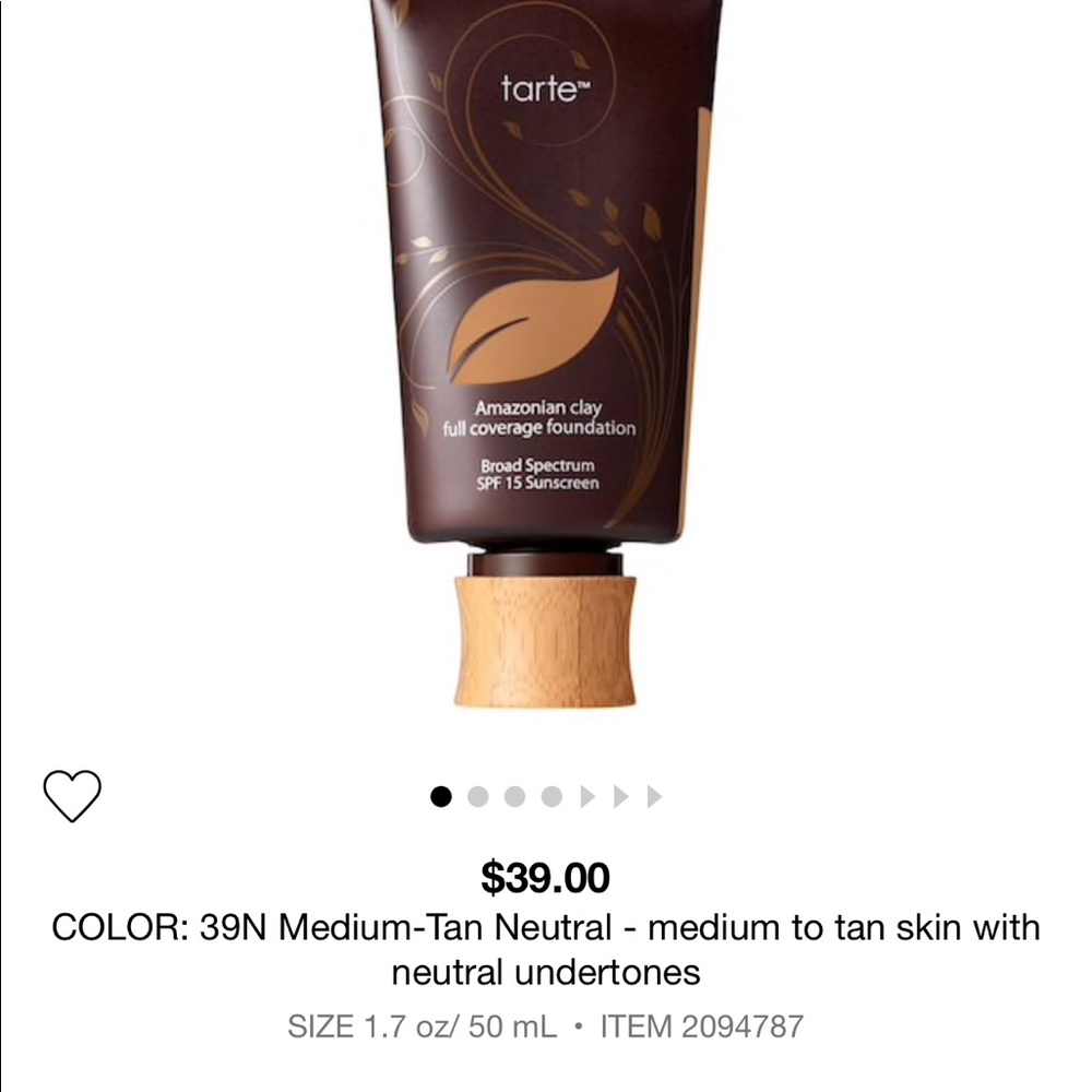 Face foundation tarte